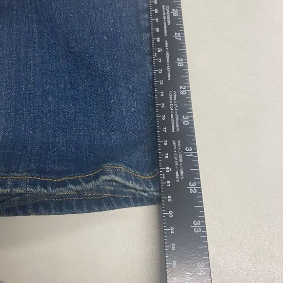 TRUE CRAFT Men’s Flex Jeans Size 32 Inseam 32 Blue Lightly Distressed New With T - Picture 3 of 12